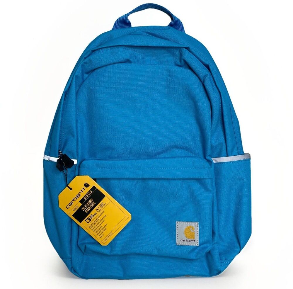 Carhartt 21L Classic Blue 17” Backpack CB0553 Rain Defender Water Repellent 21L
